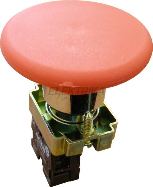 Кнопка "грибок" (d 60 мм) "Стоп" красная XB2-BR42