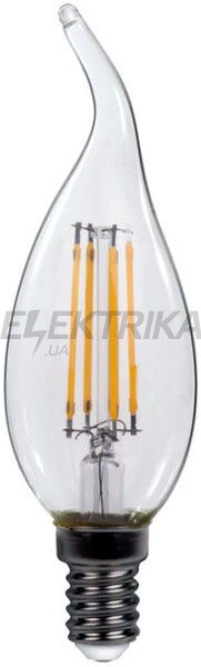 Светодиодная лампа filament свеча на ветру ArtDeco 4W E14 2700K